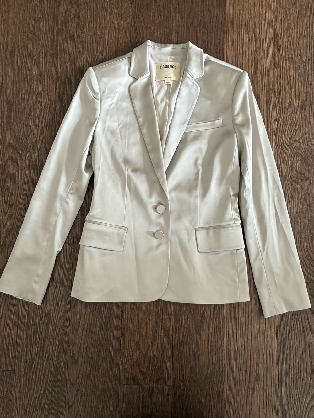 L’AGENCE Blazer Champagne Shiny NWOT